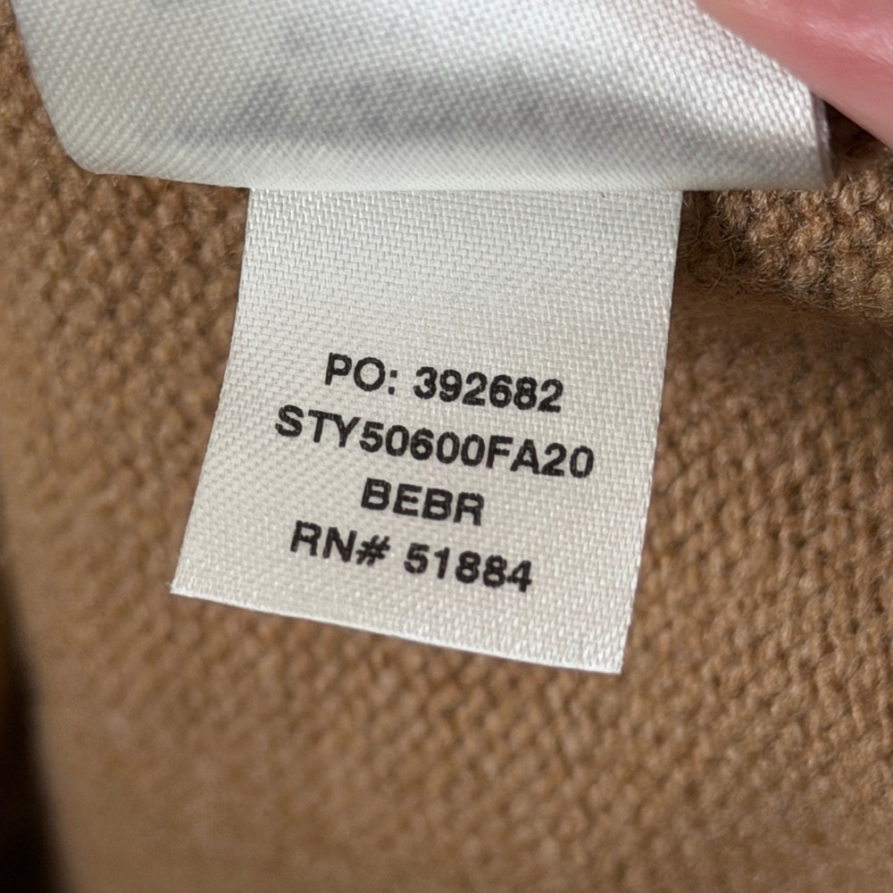 Patagonia Recycled Cashmere 1/4 Zip Sweater Mens L Brown Pullover Knit 50600 - Picture 5 of 11